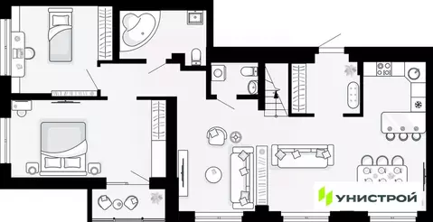 3-к кв. Свердловская область, Екатеринбург ул. Походная, 14 (121.16 м)