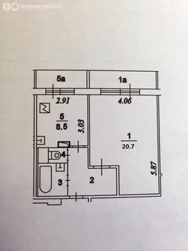 1-комнатная квартира: Москва, Новочеркасский бульвар, 25 (41.3 м)