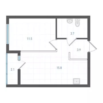 1-комнатная квартира: Екатеринбург, жилой район Пионерский, ЖК ОК: ...