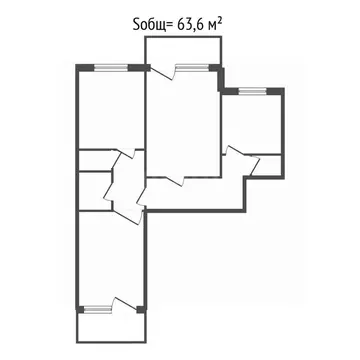 3-к кв. Брянская область, Брянск ул. Романа Брянского, 7 (63.6 м)
