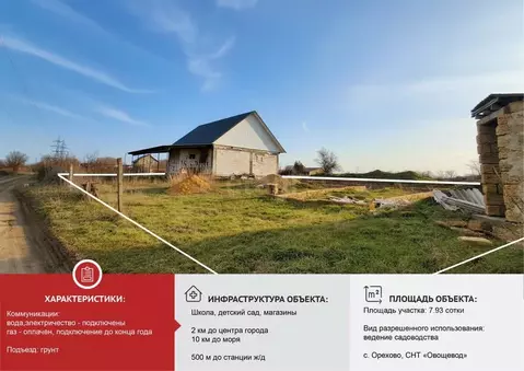 Дом в Крым, Сакский район, с. Орехово, Овощевод СНТ ул. Озерная (91 м)