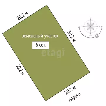 Участок в Тюменский муниципальный округ, дачный посёлок Ежевика (6 м)