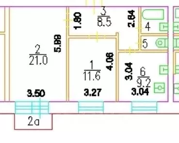 2-к кв. Москва ул. Серпуховский Вал, 17 (54.7 м)