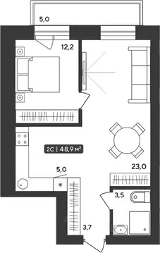 2-к кв. Новосибирская область, Мошковский район, пос. Октябрьский ул. ...