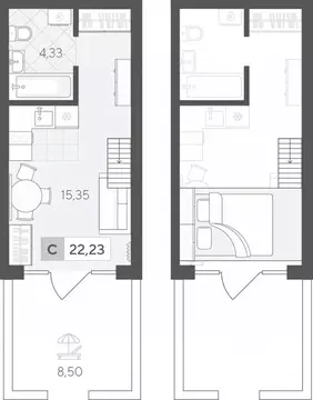 Студия Тюменская область, Тюменский район, д. Падерина ул. Сергея ...