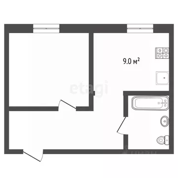 1-к кв. Нижегородская область, Навашино ул. Воровского, 17 (27.4 м)
