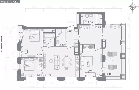 3-к кв. Татарстан, Казань Первомайский жилмассив, Оригана жилой ...