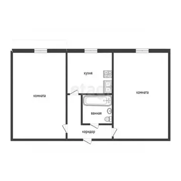 2-к кв. Свердловская область, Нижний Тагил ул. Пархоменко, 125 (42.6 ...