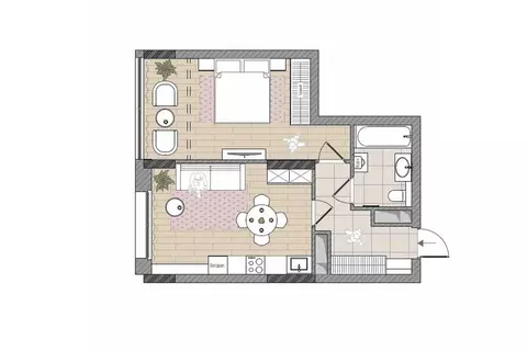 2-к кв. Кировская область, Киров Мелькомбинатовский проезд, 3 (48.7 м)