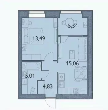 1-к кв. Брянская область, Брянский район, пос. Мичуринский, ...