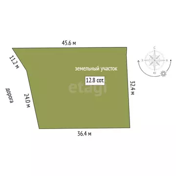 Участок в Тюмень, ДНП Звенящие Кедры Тюмени (12.79 м)