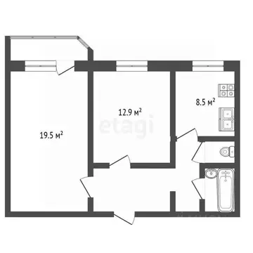 2-к кв. Архангельская область, Архангельск Новгородский просп., 113 ...