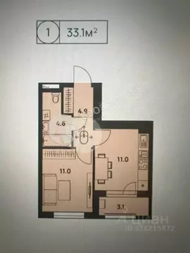 1-к кв. Пермский край, Пермь Трамвайная ул., 27 (33.1 м)