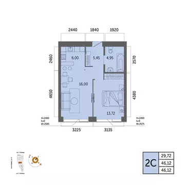 2-к кв. Башкортостан, Уфа Зеленая Роща жилрайон, Урбаника жилой ...