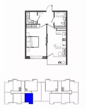 1-к кв. Курская область, Курск Усадебная ул., 2А (45.8 м)
