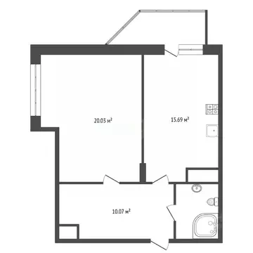 1-к кв. Воронежская область, Воронеж ул. Переверткина, 1/10 (50.0 м)