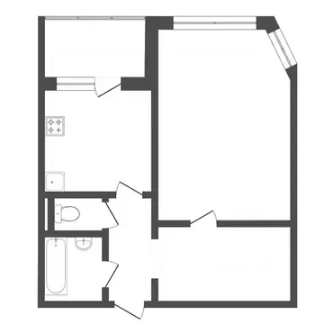 1-к кв. Тюменская область, Тюмень ул. Пермякова, 76 (40.0 м)