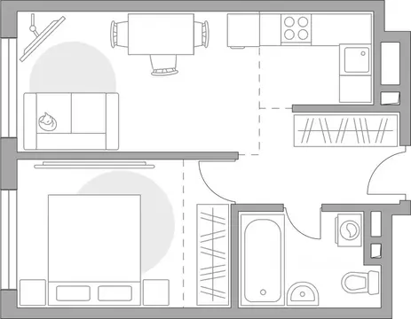 2-к кв. Москва Билак Коломенское жилой комплекс (41.02 м)