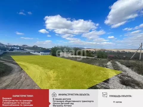 Участок в Крым, Симферопольский район, Добровское с/пос, с. Пионерское ...