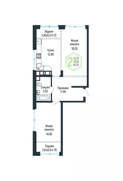 Свободной планировки кв. Краснодарский край, Краснодар Обрывная ул., ...