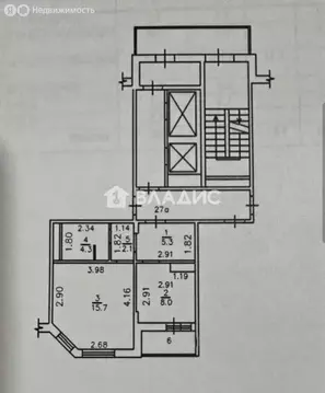 1-комнатная квартира: Чехов, Центральная улица, 42 (35 м)