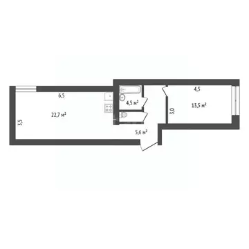 2-к кв. Башкортостан, Уфа ул. Пугачева, 37А (45.8 м)