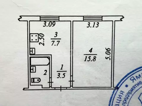 1-к кв. Ямало-Ненецкий АО, Ноябрьск просп. Мира, 61 (30.6 м)