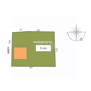 Дом в Омская область, Омск СОСН Энергетик-1 тер., аллея 9-я (90 м)