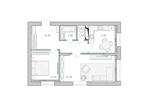 2-к кв. Московская область, Пушкино Ярославское ш., 194 (57.5 м)