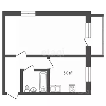 1-к кв. Московская область, Коломна проезд 1-й Юбилейный, 3 (30.0 м)