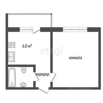 1-к кв. Челябинская область, Челябинск Ржевская ул., 7Б (38.7 м)