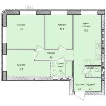 3-к кв. Удмуртия, Завьяловский район, с. Первомайский Санвилл жилой ...