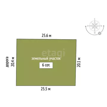 Участок в Симферополь, 30-я улица Коллективных Садов (6 м)