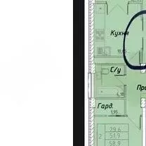 2-к кв. Ставропольский край, Ставрополь ул. Тюльпановая, 95 (60.0 м)