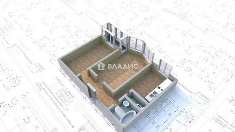 2-к кв. Иркутская область, Ангарск 7-й мкр, 1 (53.1 м)