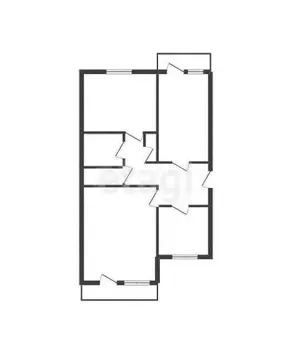 3-комнатная квартира: Губкин, проспект Горняков, 10 (60.1 м)