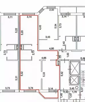 2-к кв. Москва пос. Коммунарка, ул. Бачуринская, 22к2 (65.7 м)