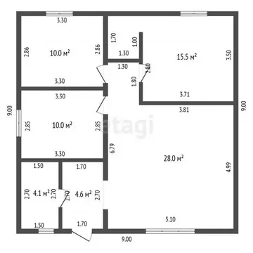 Дом в Крым, Симферопольский район, Трудовское с/пос, Минерал СНТ ул. ...