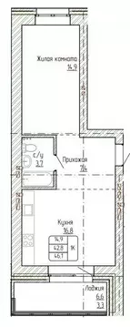 1-к кв. Алтайский край, Новоалтайск ул. Титова, 6 (46.1 м)