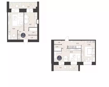 1-к кв. Марий Эл, Йошкар-Ола ул. Меримского, 6 (44.0 м)