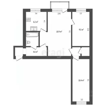 3-к кв. Камчатский край, Петропавловск-Камчатский Владивостокская ул., ...