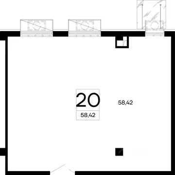 Офис в Крым, Симферополь ул. Крымская, 2 (58 м)