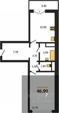 1-к кв. Воронежская область, Новоусманский район, пос. Отрадное ул. ...