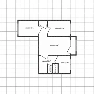 3-к кв. Адыгея, Майкоп Краснооктябрьская ул., 67 (55.7 м)