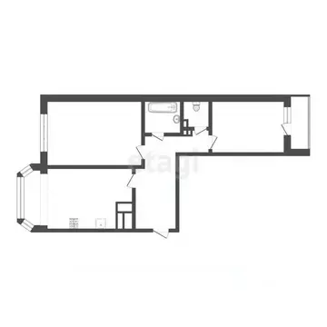 2-к кв. Смоленская область, Смоленск пер. 1-й Краснофлотский, 15Б ...