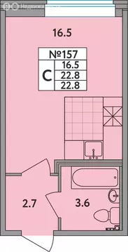 Квартира-студия: Новое Девяткино, Главная улица, 2 (22.8 м)