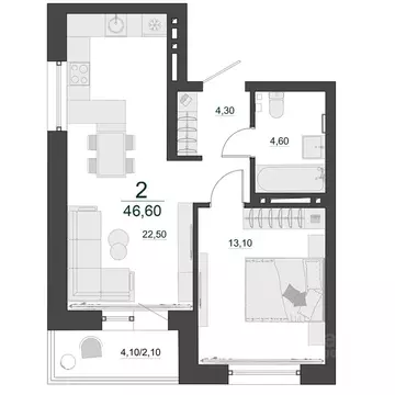 2-к кв. Красноярский край, Красноярск Нанжуль-Солнечный мкр, Фамилия ...