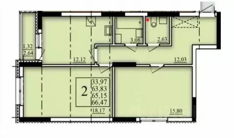 2-к кв. Башкортостан, Уфа Затон-Восточный жилрайон, Паруса жилой ...