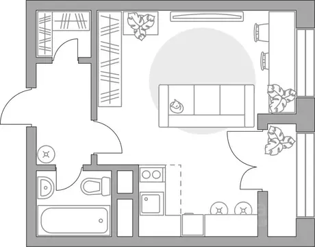 Студия Московская область, Балашиха 39-й мкр, Пехра жилой комплекс, к8 ...