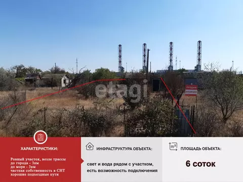 Участок в Крым, Саки Энергетик СНТ,  (6.0 сот.)